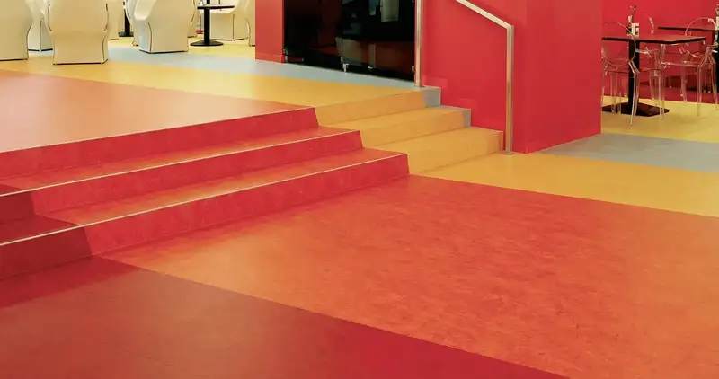 Snack bar with beautiful professionally installed linoleum flooring in Madison, WI