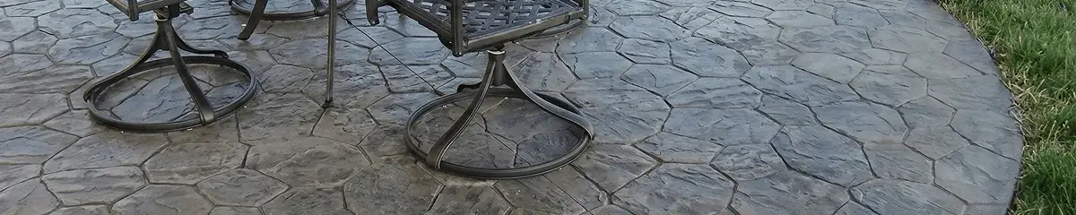 Garden relaxation area with professionally installed stone flooring in Madison WI